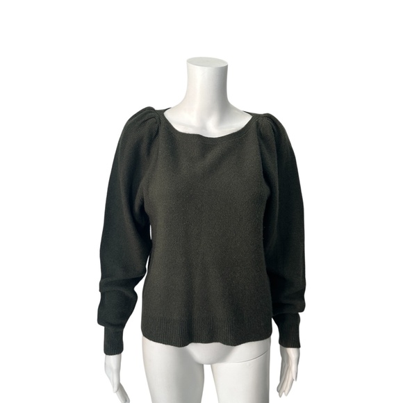 Frame Olive Green Cashmere Sweater In Deep Moss Size Large - Picture 1 of 6